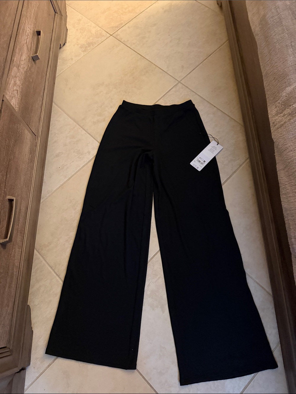 Wide Leg Black Pants mid rise dream light pant